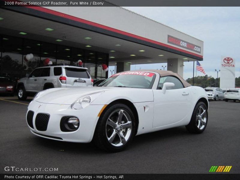 Pure White / Ebony 2008 Pontiac Solstice GXP Roadster