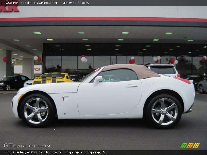 Pure White / Ebony 2008 Pontiac Solstice GXP Roadster
