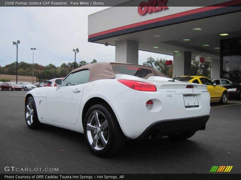 Pure White / Ebony 2008 Pontiac Solstice GXP Roadster