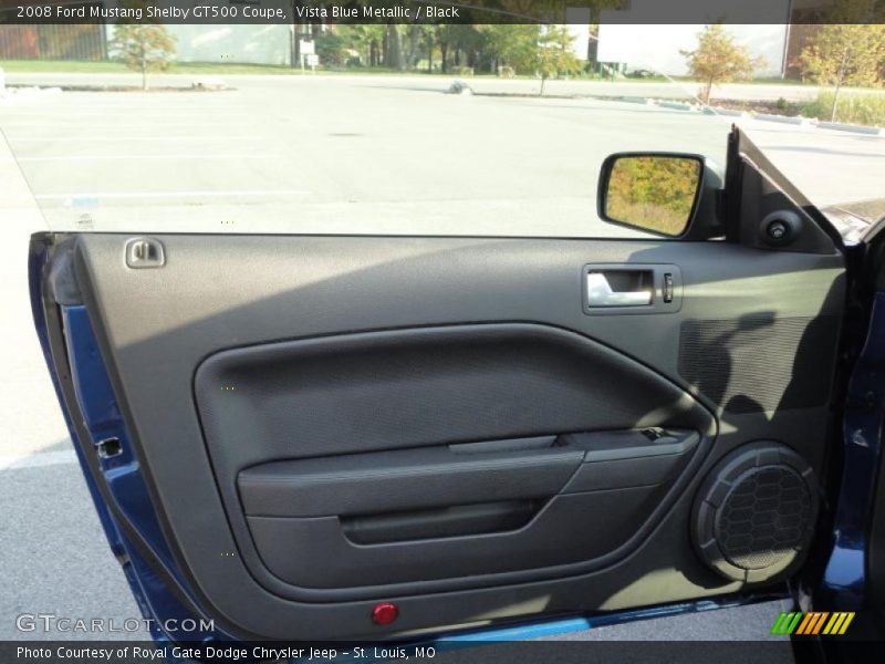 Vista Blue Metallic / Black 2008 Ford Mustang Shelby GT500 Coupe