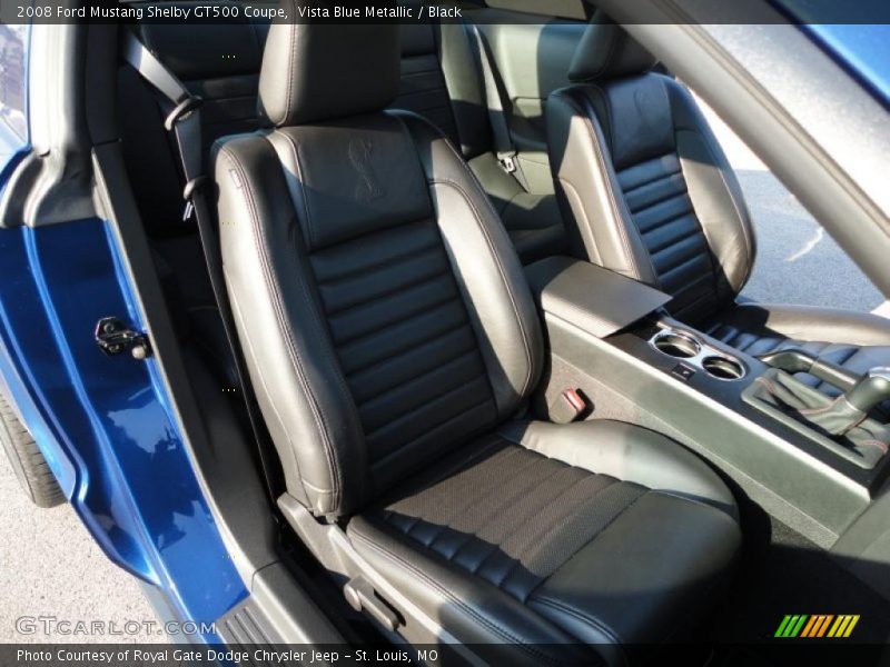 Vista Blue Metallic / Black 2008 Ford Mustang Shelby GT500 Coupe