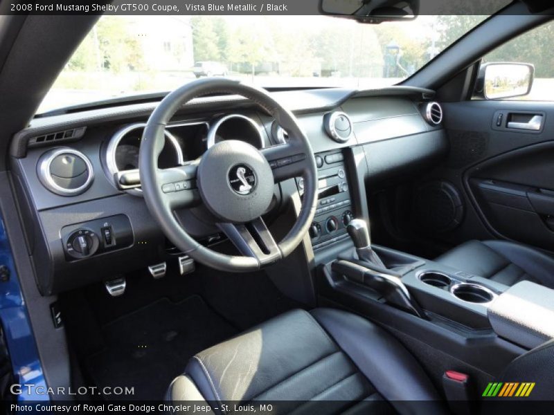 Vista Blue Metallic / Black 2008 Ford Mustang Shelby GT500 Coupe