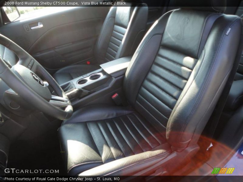 Vista Blue Metallic / Black 2008 Ford Mustang Shelby GT500 Coupe