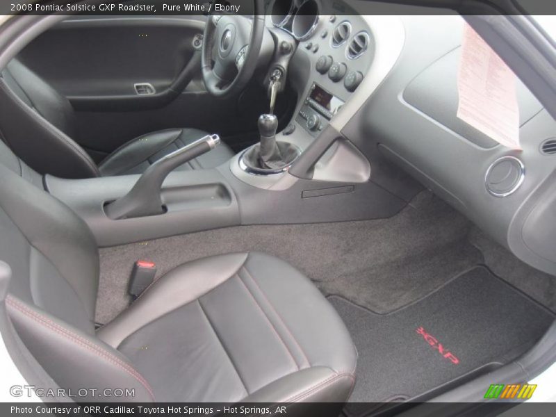  2008 Solstice GXP Roadster Ebony Interior