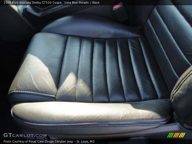 Vista Blue Metallic / Black 2008 Ford Mustang Shelby GT500 Coupe