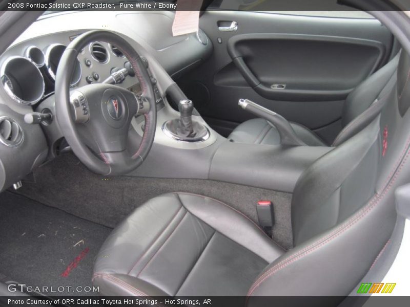  2008 Solstice GXP Roadster Ebony Interior