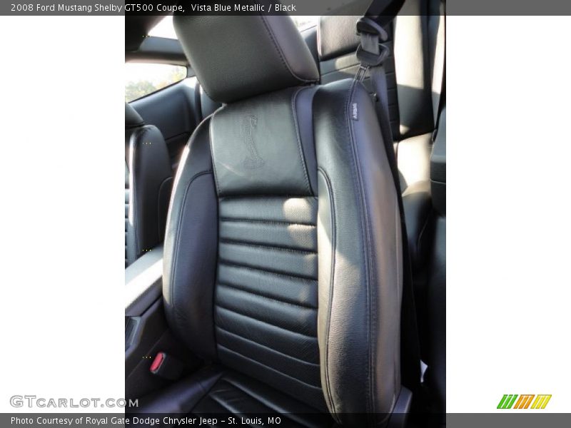 Vista Blue Metallic / Black 2008 Ford Mustang Shelby GT500 Coupe