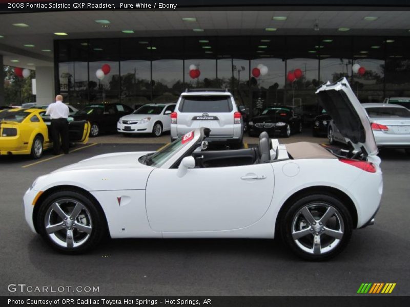 Pure White / Ebony 2008 Pontiac Solstice GXP Roadster