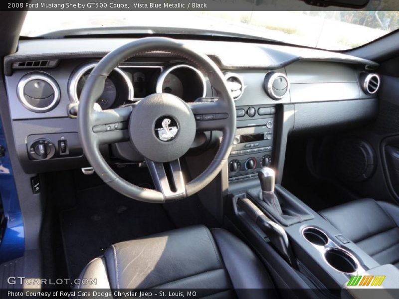 Vista Blue Metallic / Black 2008 Ford Mustang Shelby GT500 Coupe
