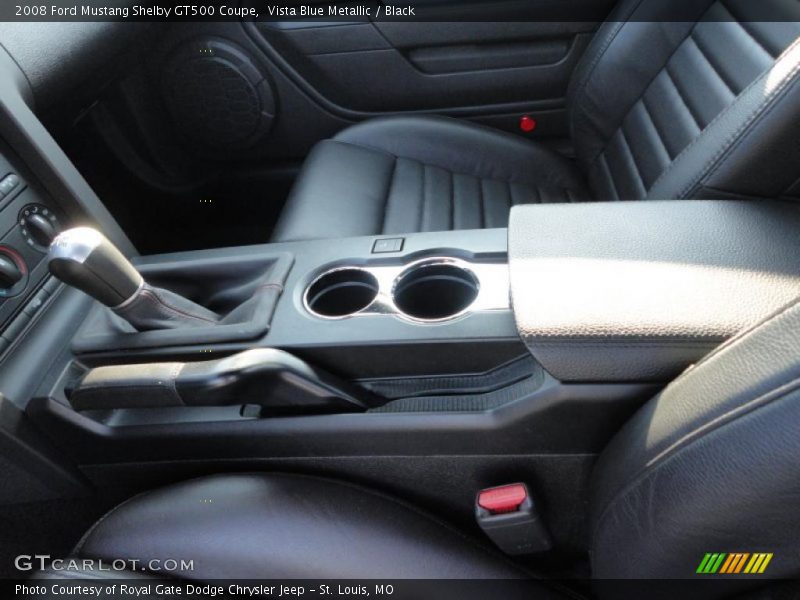 Vista Blue Metallic / Black 2008 Ford Mustang Shelby GT500 Coupe