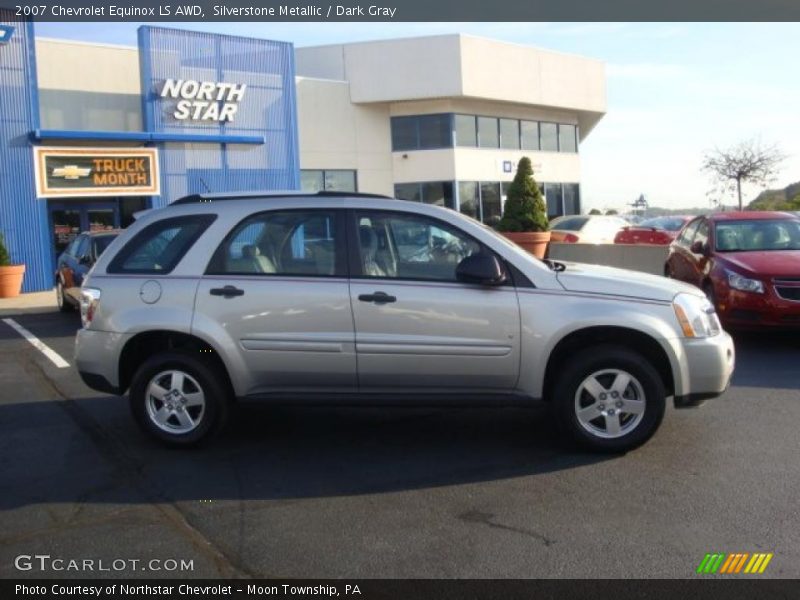 Silverstone Metallic / Dark Gray 2007 Chevrolet Equinox LS AWD