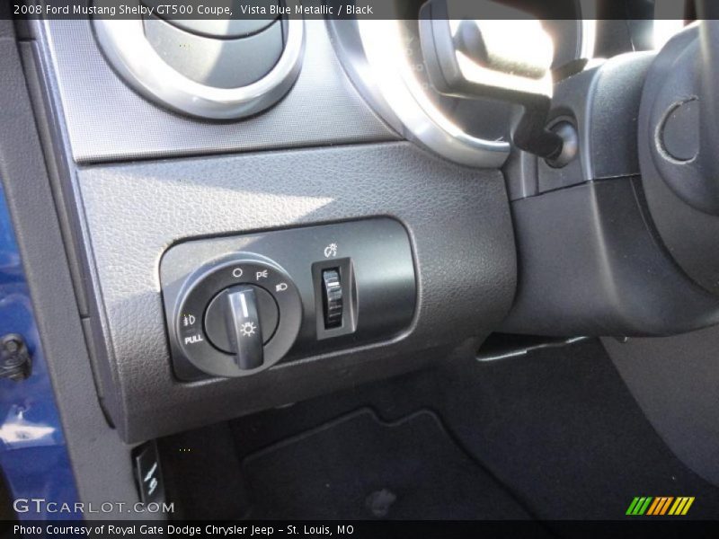 Vista Blue Metallic / Black 2008 Ford Mustang Shelby GT500 Coupe