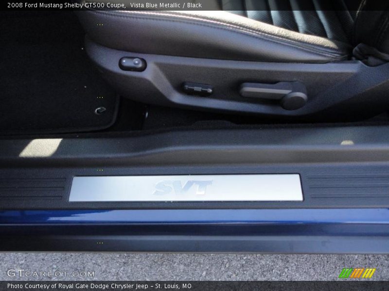 Vista Blue Metallic / Black 2008 Ford Mustang Shelby GT500 Coupe