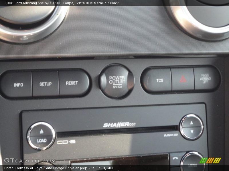 Vista Blue Metallic / Black 2008 Ford Mustang Shelby GT500 Coupe