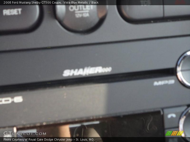 Vista Blue Metallic / Black 2008 Ford Mustang Shelby GT500 Coupe