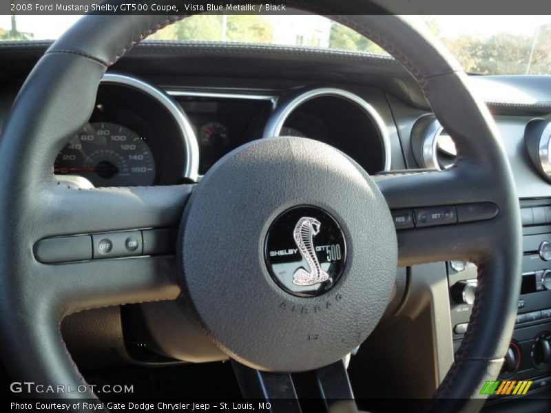 Vista Blue Metallic / Black 2008 Ford Mustang Shelby GT500 Coupe