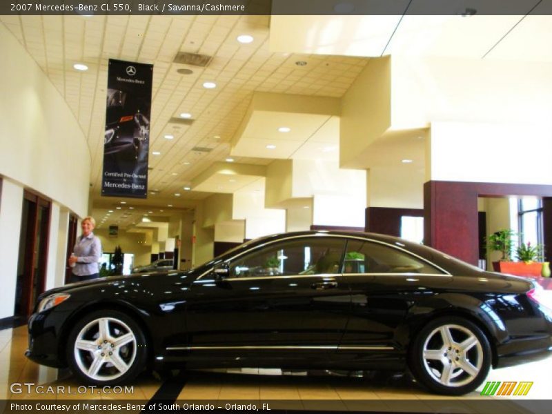 Black / Savanna/Cashmere 2007 Mercedes-Benz CL 550