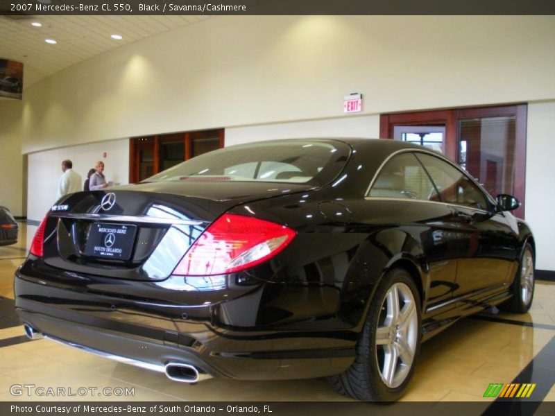 Black / Savanna/Cashmere 2007 Mercedes-Benz CL 550