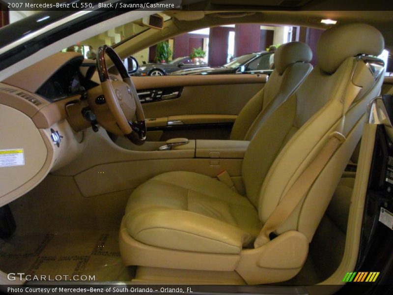 Black / Savanna/Cashmere 2007 Mercedes-Benz CL 550
