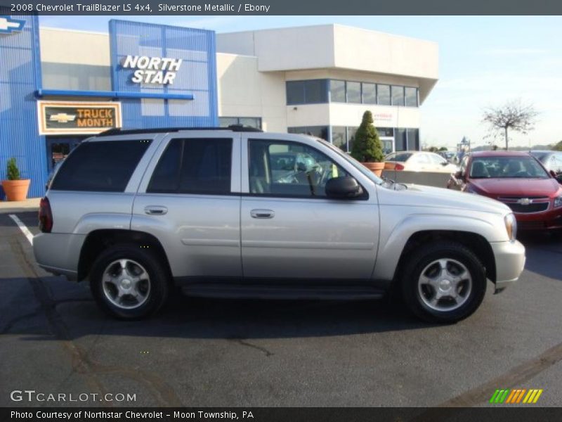 Silverstone Metallic / Ebony 2008 Chevrolet TrailBlazer LS 4x4