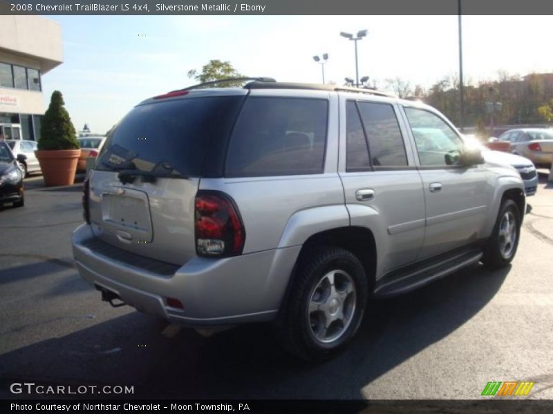 Silverstone Metallic / Ebony 2008 Chevrolet TrailBlazer LS 4x4