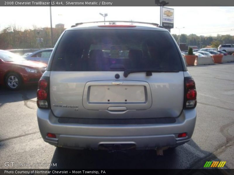 Silverstone Metallic / Ebony 2008 Chevrolet TrailBlazer LS 4x4