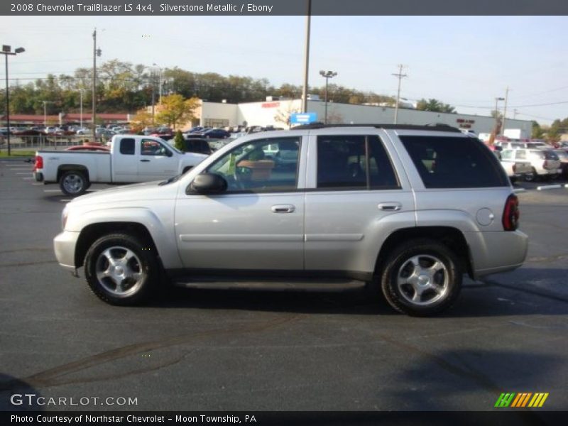 Silverstone Metallic / Ebony 2008 Chevrolet TrailBlazer LS 4x4