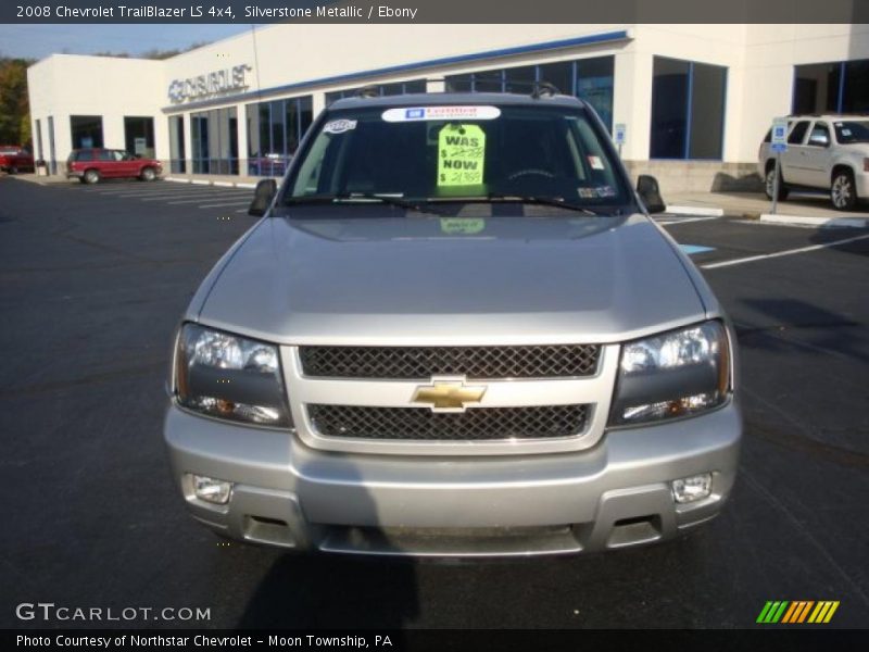 Silverstone Metallic / Ebony 2008 Chevrolet TrailBlazer LS 4x4