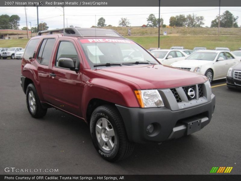 Red Brawn Metallic / Steel/Graphite 2007 Nissan Xterra S