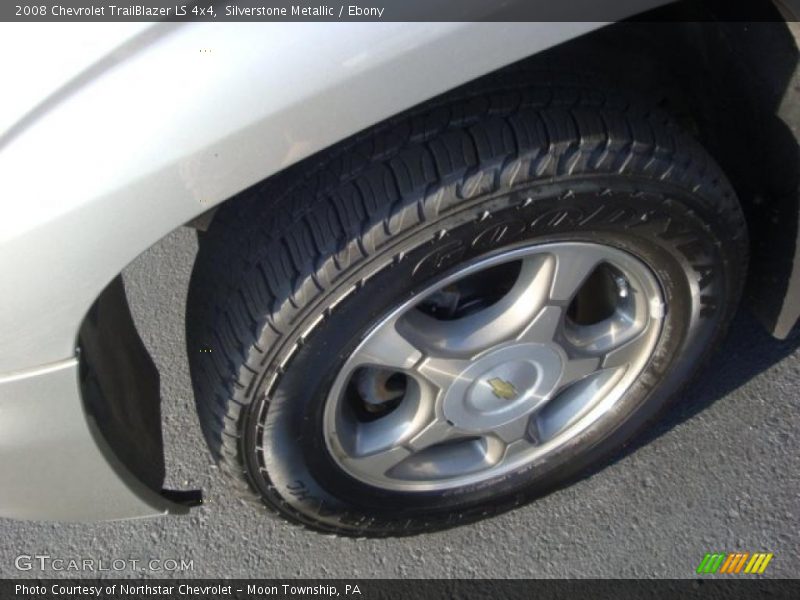Silverstone Metallic / Ebony 2008 Chevrolet TrailBlazer LS 4x4