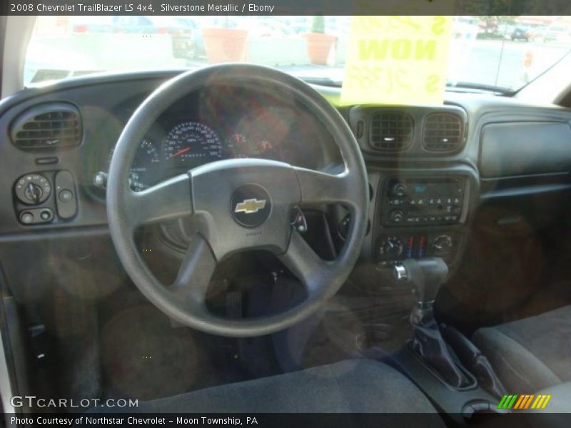 Silverstone Metallic / Ebony 2008 Chevrolet TrailBlazer LS 4x4