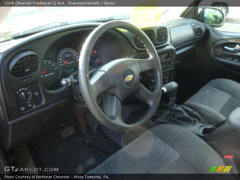 Silverstone Metallic / Ebony 2008 Chevrolet TrailBlazer LS 4x4