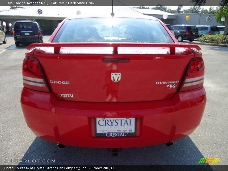 Tor Red / Dark Slate Gray 2009 Dodge Avenger R/T