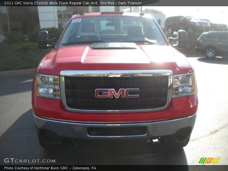 Fire Red / Dark Titanium 2011 GMC Sierra 2500HD Work Truck Regular Cab 4x4