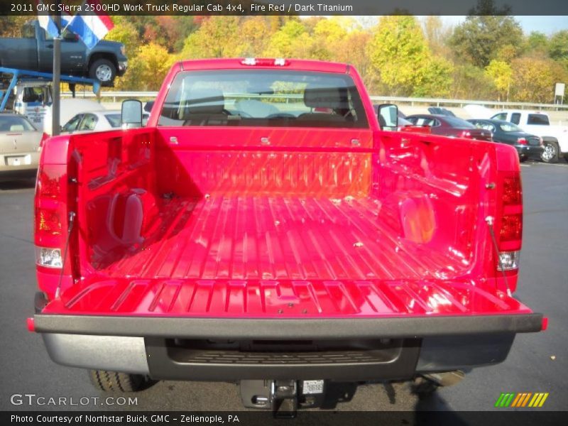 Fire Red / Dark Titanium 2011 GMC Sierra 2500HD Work Truck Regular Cab 4x4