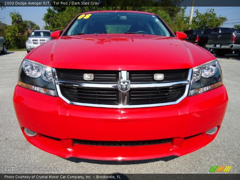 Tor Red / Dark Slate Gray 2009 Dodge Avenger R/T