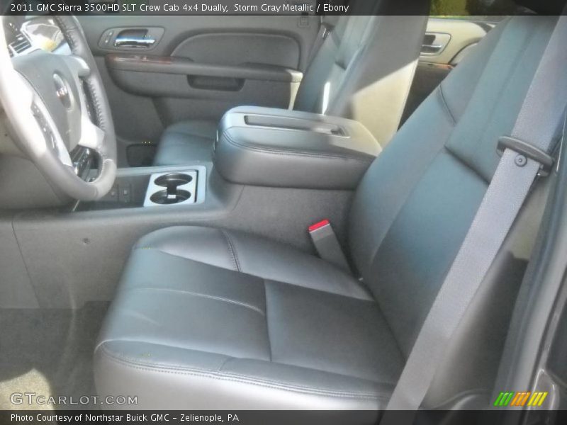  2011 Sierra 3500HD SLT Crew Cab 4x4 Dually Ebony Interior