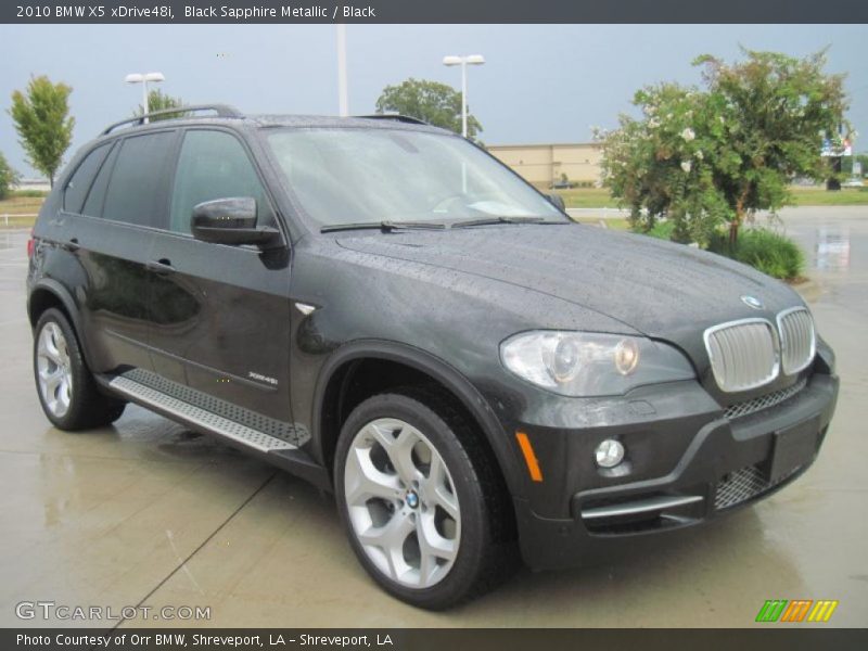 Black Sapphire Metallic / Black 2010 BMW X5 xDrive48i