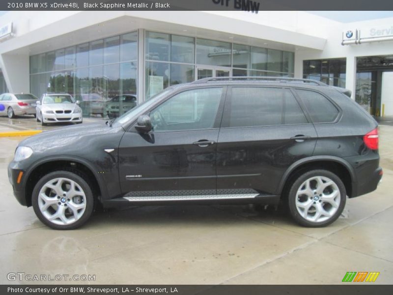 Black Sapphire Metallic / Black 2010 BMW X5 xDrive48i