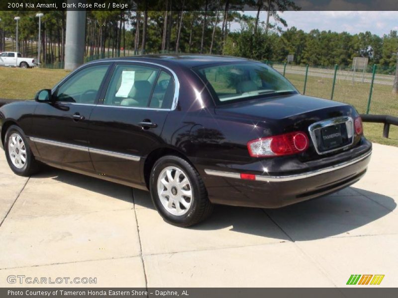 Dark Rose Red / Beige 2004 Kia Amanti