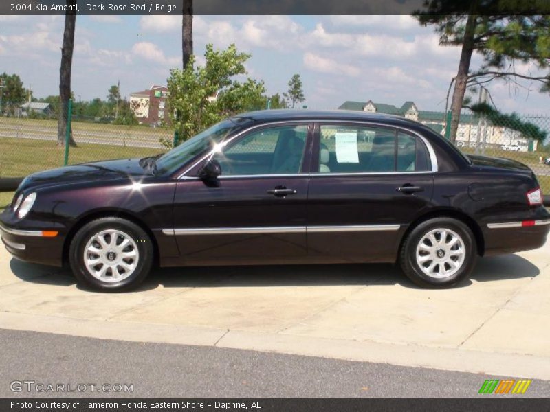 Dark Rose Red / Beige 2004 Kia Amanti