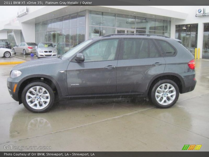 Platinum Gray Metallic / Oyster 2011 BMW X5 xDrive 35i