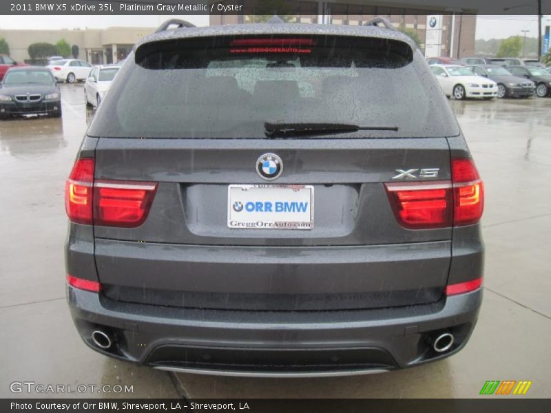 Platinum Gray Metallic / Oyster 2011 BMW X5 xDrive 35i