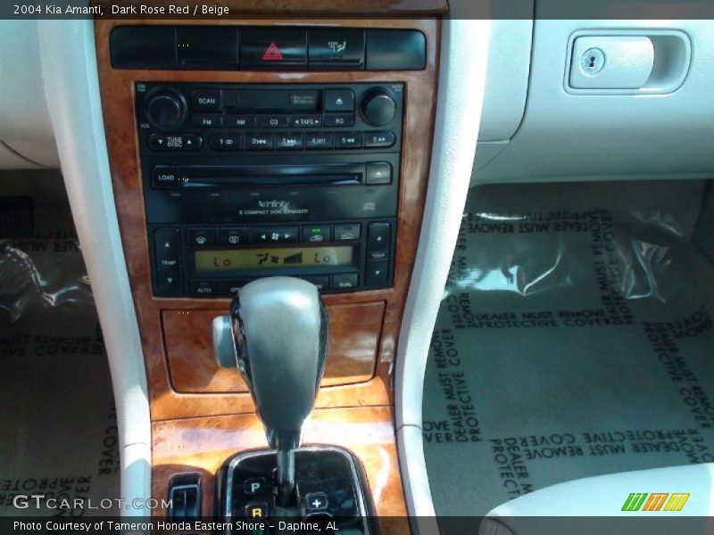 Dark Rose Red / Beige 2004 Kia Amanti