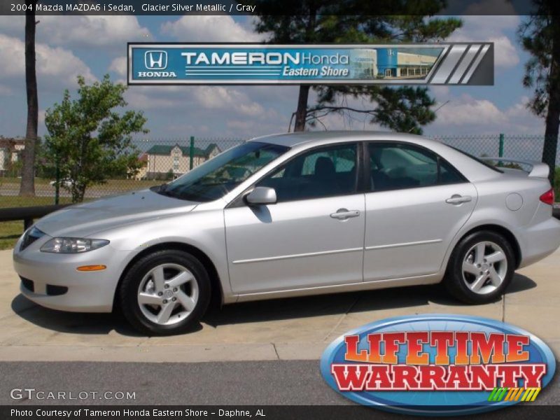 Glacier Silver Metallic / Gray 2004 Mazda MAZDA6 i Sedan