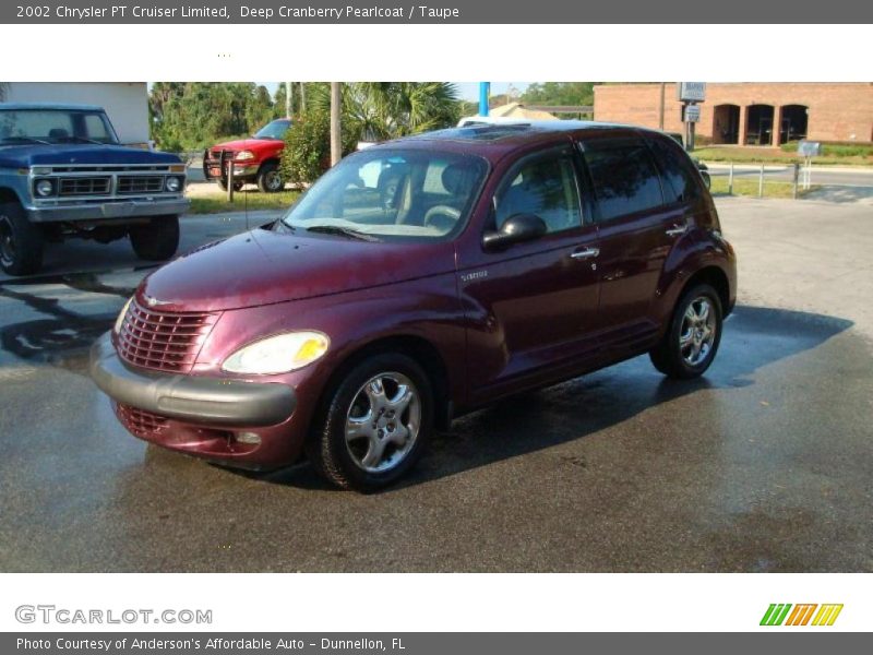 Deep Cranberry Pearlcoat / Taupe 2002 Chrysler PT Cruiser Limited