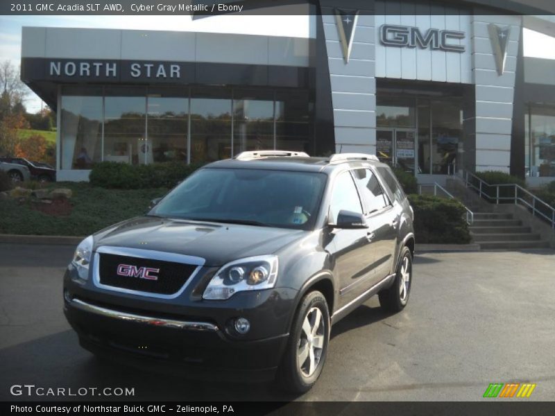 Cyber Gray Metallic / Ebony 2011 GMC Acadia SLT AWD
