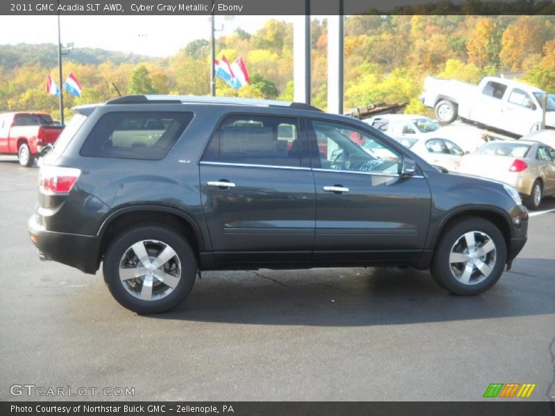Cyber Gray Metallic / Ebony 2011 GMC Acadia SLT AWD