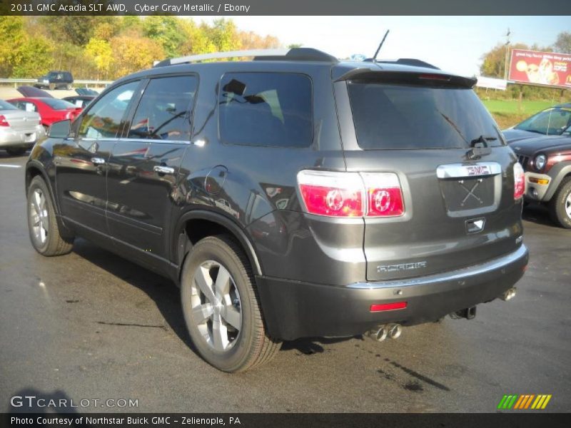 Cyber Gray Metallic / Ebony 2011 GMC Acadia SLT AWD