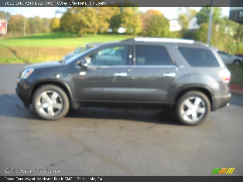 Cyber Gray Metallic / Ebony 2011 GMC Acadia SLT AWD